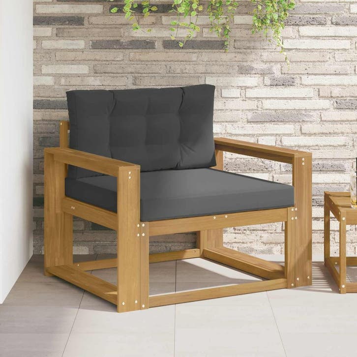 vidaXL Buiten Midden Sofa Polyester Wit, Maison & Meubles, Canapés | Repose-pieds & Poufs, Envoi