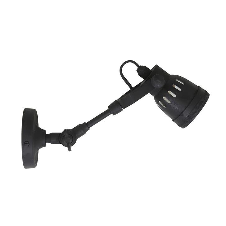 Wandlampen Messing Opbouwspot Mulberry Antiek Zwart, Huis en Inrichting, Lampen | Wandlampen, Verzenden
