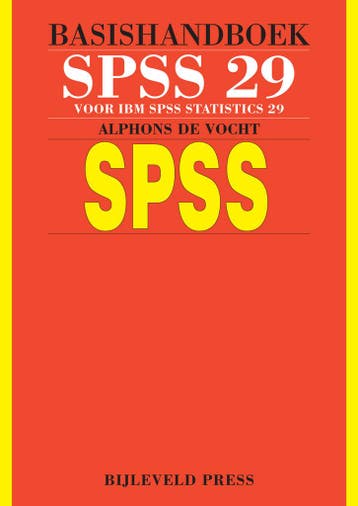 Basishandboek SPSS 29 9789055482825 Alphons de Vocht, Verzenden, Gelezen, Alphons de Vocht