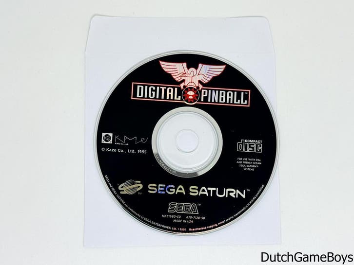 Sega Saturn - Digital Pinball - CD Only, Games en Spelcomputers, Games | Overige, Gebruikt, Verzenden
