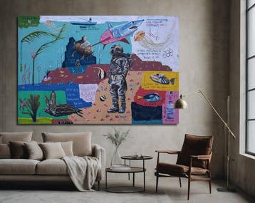 Vit Navratil - Fisch and Chips (XXL)- Hand-painted