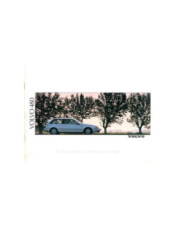 1990 VOLVO 480 BROCHURE NEDERLANDS, Nieuw