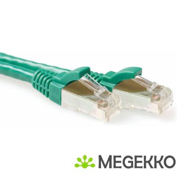 ACT Groene 5 meter LSZH SFTP CAT6A patchkabel snagless met, Verzenden
