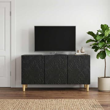 vidaXL TV Kast 99 x 34,5 x 50 cm Zwart Bewerkt hout, Verzenden