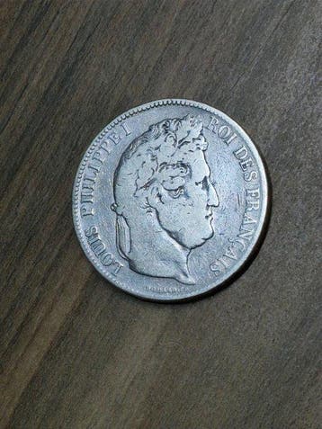 Frankrijk. 1 Franc / 5 Francs 1833/1872 (2 monedas) (Zonder
