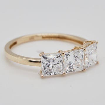 Zonder minimumprijs - Ring - 14 karaat Geel goud - 2.38ct.