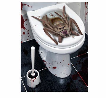 Halloween Decoratie Wc Spin, Verzenden