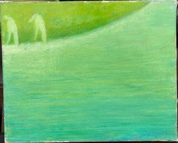 Taneo Suenaga (1913–2009) - Chevaux au bord de leau -