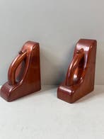 Serre-livres - Serre-livres en bois vintage dans le style de