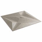 vidaXL Wandpanelen Ster 12 pcs Ster Beton 50 x 50 cm XPS, Verzenden, Nieuw