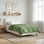 vidaXL Zomer Deken Gekwilt Groen 135 x 200 cm Microvezel, Verzenden
