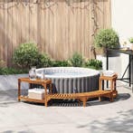vidaXL Hete tubomlijsting halve ronde Bruin 252 x 112 x 55,5, Tuin en Terras, Verzenden, Nieuw
