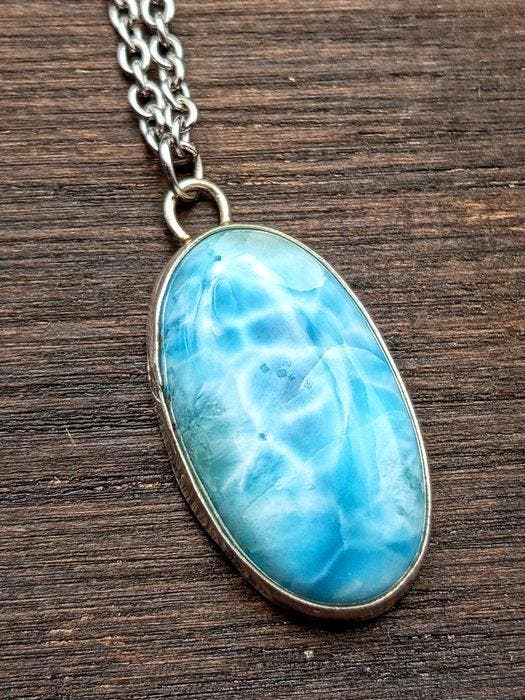 Bijou merveilleux « Tuffo » artisanal, en argent 925 avec, Collections, Minéraux & Fossiles