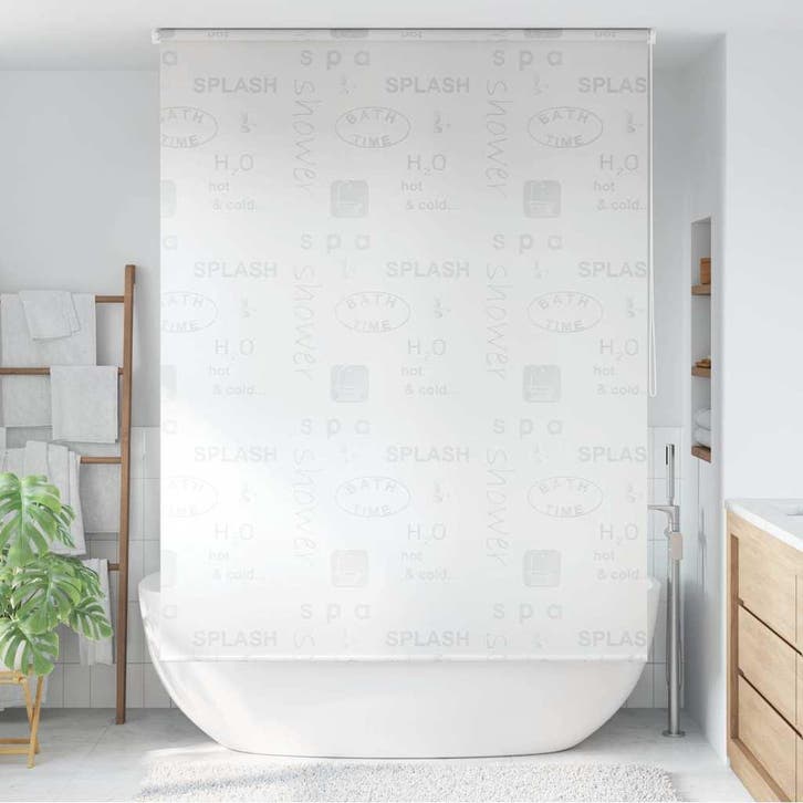 vidaXL Rolgordijn voor douche 140x240 cm splash, Huis en Inrichting, Badkamer | Badtextiel en Accessoires, Nieuw, Verzenden