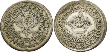 Ratszeichen zu 8 Mark 1752 Aachen, Verzenden, België