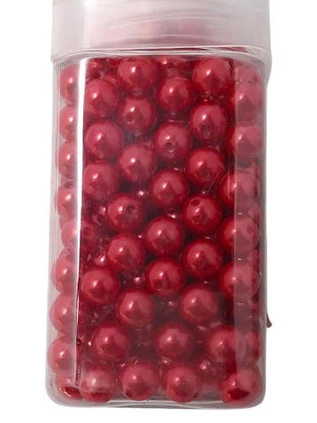 Rijgparels Pearls Rood 12 mm 220 gr. 250 stuks