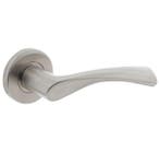 Intersteel enkele deurklink Vlinder rechts op rond rozet rvs, Nieuw