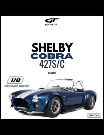 GT Spirit 1:8 - Voiture de sport miniature - Shelby Cobra, Nieuw