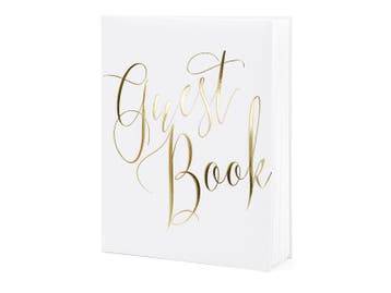 Gastenboek Gouden Letters 24,5cm, Verzenden
