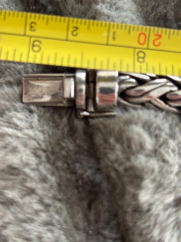 Zonder minimumprijs - Schakelarmband Zilver - Zeer mooie