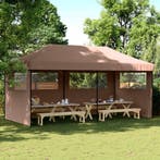 vidaXL Partytent Bruin 292 x 580 x 315 cm Oxford Stof, Verzenden, Nieuw