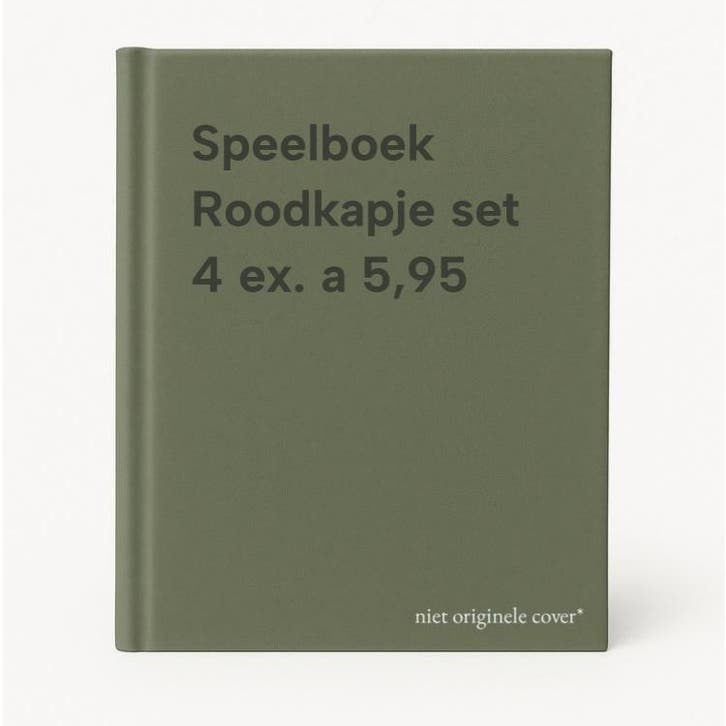 Speelboek Roodkapje set 4 ex. a 5,95 9789055612062, Livres, Livres pour enfants | 4 ans et plus, Envoi