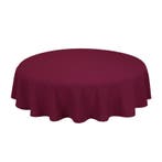 Nappe de Table Ronde Maroon Rouge 230cm Ø - Treb SP, Maison & Meubles, Verzenden