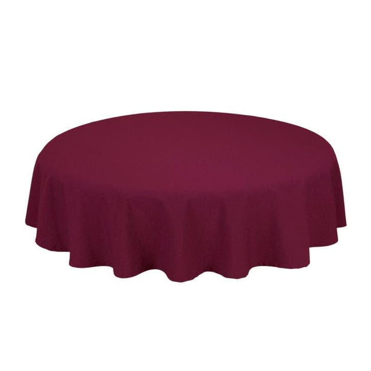 Nappe de Table Ronde Maroon Rouge 230cm Ø - Treb SP, Maison & Meubles, Cuisine | Linge de cuisine, Envoi