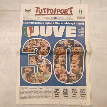 Juventus - Italiaanse voetbal competitie - Sportkranten, Nieuw