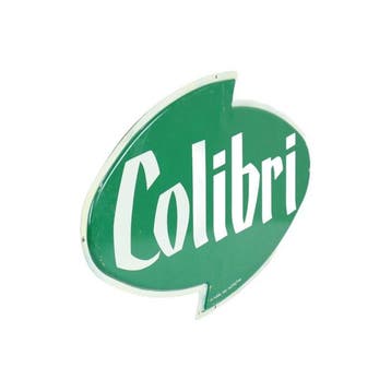 Colibri - Vintage Groen Reclamebord Colibri Frisdrank