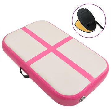 vidaXL Gymnastiekmat met pomp opblaasbaar 60x100x20 cm PVC, Verzenden, Nieuw