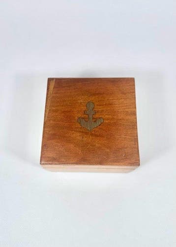 Scheepskompas - Brons, Hout, Antiek en Kunst