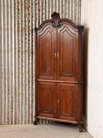 Hoekkast - Hoekkabinet, hoekkast, cornercabinet - Eik -