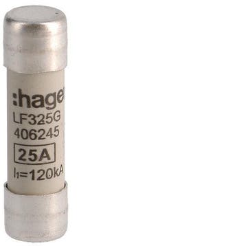 Fusible Cylindrique Industriel Hager 25A 500V 10x38mm -, Verzenden