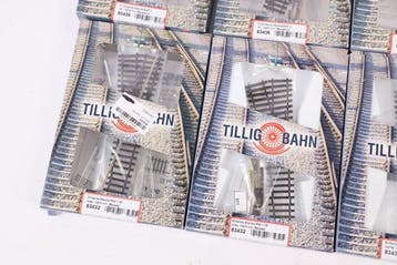 Tillig H0m, TT - Modeltreinsporen (8) - Acht wissels, Hobby en Vrije tijd, Nieuw