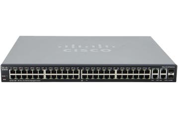 Cisco SF300-48PP 48-port 10/100 PoE+ Managed Switch, Computers en Software, Ophalen of Verzenden, Zo goed als nieuw