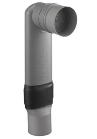PVC ruimtebesparende verloopbocht Vario verticaal 90/90 No:, Doe-het-zelf en Bouw, Ophalen of Verzenden, Nieuw