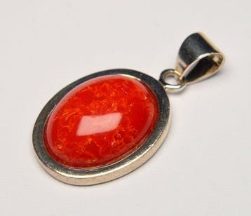 Koraal - 925 Zilver - Fijn Indonesisch Rode Koraal - 6,79 g