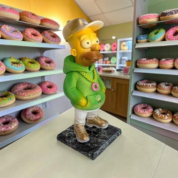 Orima Pop Art - HOMER Simpson Urban style street art