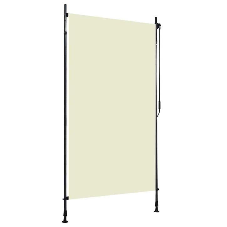 vidaXL Rolgordijn voor buiten 120x270 cm crème, Tuin en Terras, Zonneschermen, Nieuw, Verzenden