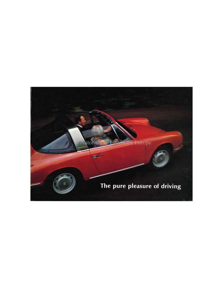 1968 PORSCHE 911 / 912 BROCHURE ENGELS (USA), Boeken, Auto's | Folders en Tijdschriften, Ophalen of Verzenden