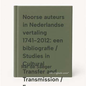 Noorse auteurs in Nederlandse vertaling 1741-2012: een, Boeken, Verzenden, Zo goed als nieuw, Raf de Saeger