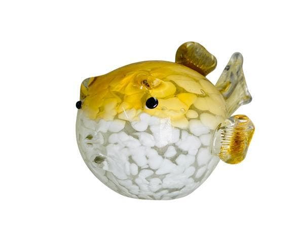 Veiling - Uniek SaMen Art Glass | Puffer Fish Sculpture, Antiek en Kunst, Antiek | Glaswerk en Kristal