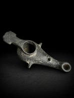 Oud-Romeins, Keizerrijk Brons Lamp - 14.5 cm - Roman LUCERNÆ