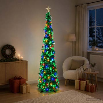 vidaXL Pop-up led-kerstboom met sterrentopper 180 cm 100, Verzenden, Nieuw