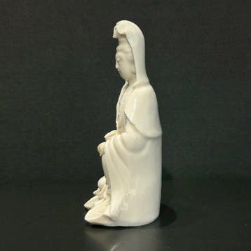 blanc de chine Quanyin - Porselein - China - Qing Dynastie, Antiek en Kunst