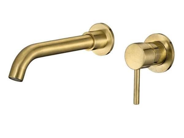 Veiling - VALAZ Wastafelkraan, geborsteld goud, Doe-het-zelf en Bouw, Sanitair