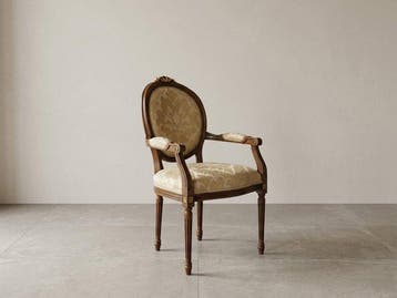 Fauteuil - Beuken - Lodewijk XVI met kuif, Nieuw