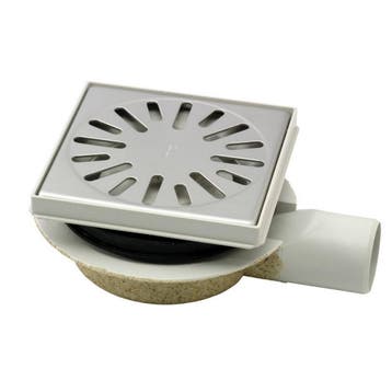 Doucheput Aquaberg ABS Vloerput ABS Opzetstuk Bezand RVS, Doe-het-zelf en Bouw, Ophalen of Verzenden, Nieuw, Douche