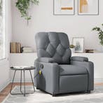 vidaXL Massagestoel van grijs kunstleer, Huis en Inrichting, Fauteuils, Verzenden, Nieuw